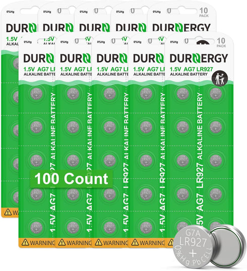 395 Watch Battery 100 Pack, AG7 SR927SW Watch Battery, LR927 Button Cell Batteries...