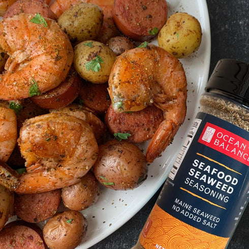 Ocean Balance’s Seafood Seaweed Seasoning — Maine Coast Seaweed — Seaweed Powder Great for Fish, Avocado Toast & Plant-Based Diets — No Salt Seaso...