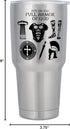 Dicksons Armor Of God Silver Toned 30 Ounce Stainless Steel Travel Tumbler...