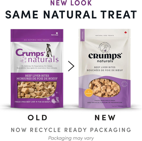 Crumps' Naturals Beef Liver Bites For Pets, 4.8-Ounce...