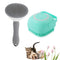 2pcs Dog Brush, Cat Brush, Dog Hair Brush, Pet Grooming Brush, Self-cleaning Slicker Brush ..AND.. Silicone Dog Bath Brush, Pet Hair Removal Tool ...