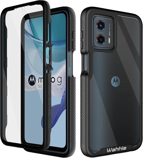 wahhle for Moto G 5G 2023 Case, Moto G Power 5G 2023 Case, Built in Screen Protector Full Body Shockproof Slim Fit Bumper Protective Phone Cover f...