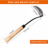 SHANFEEK Japanese Weeding Sickle Hoe Gardening Tools 13-Inch Weed Remover Tool High-Carbon Steel One-Piece Molding with Hard Solid Wood Handle(Sna...