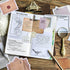 Vintage Scrapbook Paper Stickers, 90 Pcs Antique Looking Aged Paper Classic Old Writing Sticker for Scrapbook, Planner, Craft (2 Styles)...
