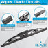 Rear Wiper Blade, Replacement for Toyota FJ Cruiser 2007-2017 - ZOFFI Rear Windshield Wiper Assembly Replacement - All Season Natural Rubber Clean...