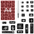 Konsait 629pcs Temporary Tattoos Stencils, Girls and Boys Glitter Tattoo Kit Templates Face Paint Stencils Body Art Stencil Stickers Pack for Adul...