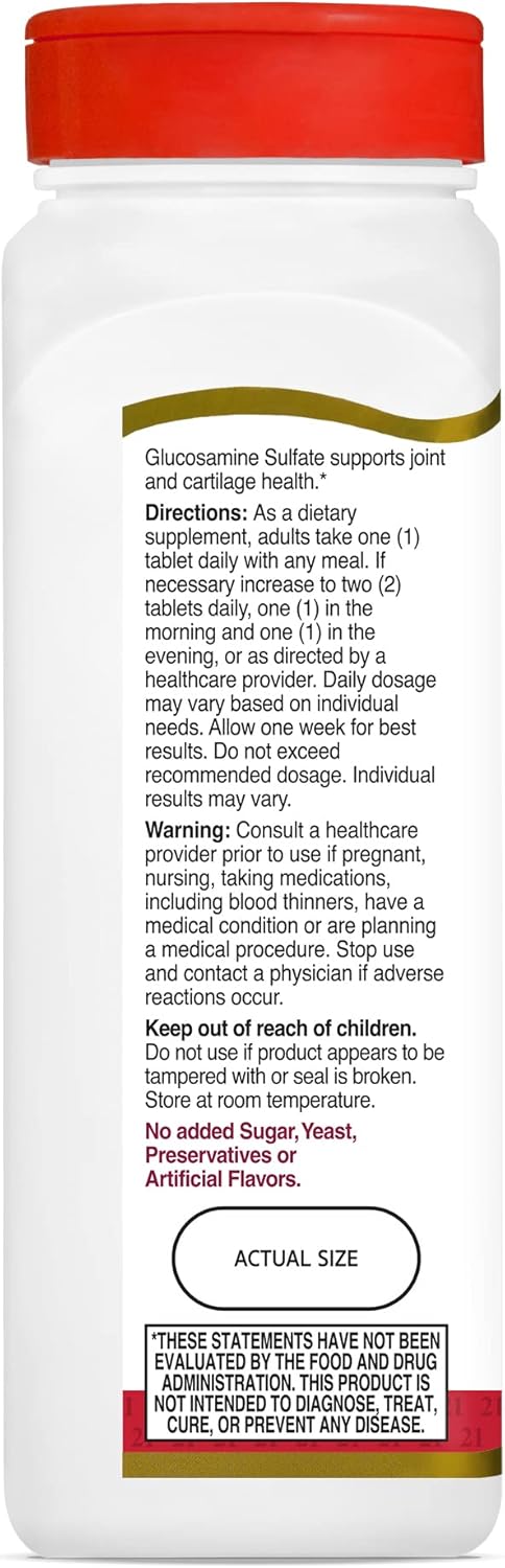 21st Century Glucosamine Relief® 1000mg Tablets, 120 Count...