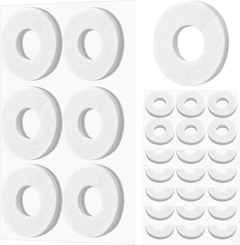 Nuanchu 36 Pcs Callus Cushions Callus Pads for Bottom of Foot Round Corn Cushions Pads for Feet Soft Adhesive Felt Corn Pads for Ball and Side of ...