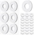 Nuanchu 36 Pcs Callus Cushions Callus Pads for Bottom of Foot Round Corn Cushions Pads for Feet Soft Adhesive Felt Corn Pads for Ball and Side of ...