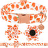 Halloween Dog Collar with Flower, Pumpkin Cotton Flower Collar for Small Girl Boy Dog, Fall Dog Collar Flower with Durable Metal Buckle, Adorable ...