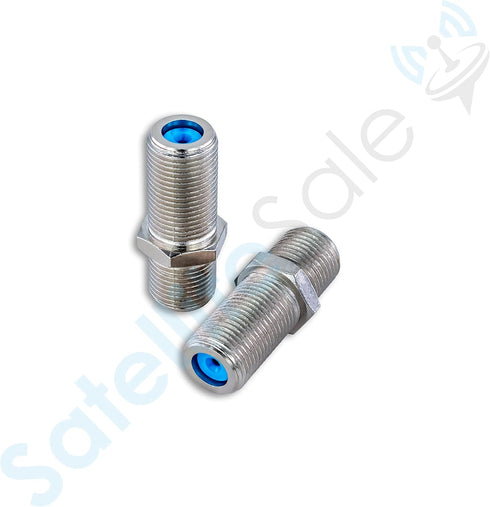 SatelliteSale High-Frequency F81 Coaxial Barrel Connectors Female to Female F-Type 3Ghz Adapter Coupler Pack of 2 Pcs...