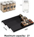 ihomecooker Spice Drawer Organizer Spice Jars Organizer Seasoning Rack Expandable From 8" to 16" 3 Tiers Countertop Tray Insert for Kitchen Drawer...