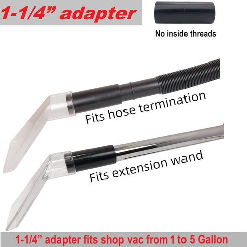 Universal Work with All Shop Vacs with 2-1/2" & 1-7/8" &1-1/4" Adapters Extractor Attachment for Upholstery & Carpet Cleaning & Auto Detailing, Ex...