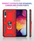 Military Grade Drop Impact for Samsung Galaxy A50 Case 360 Metal Rotating Ring Kickstand Holder Magnetic Car Mount Armor Heavy Duty Shockproof Cas...