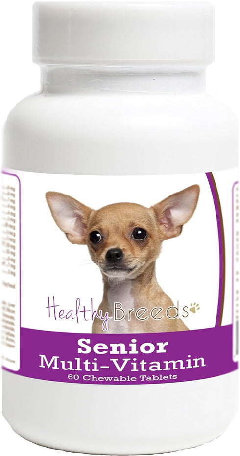 Healthy Breeds Chihuahua Senior Dog Multivitamin Tablets 60 Count...