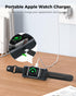 NEWQ Lockable Mini Portable Charger for Apple Watch Power Bank Keychain 1800mAh iwatch Magnetic Charger for Apple Watch Series 9/8/7/6/5/4/3/2/1/S...