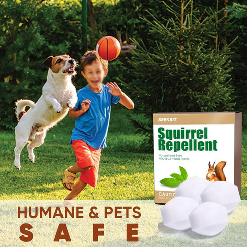 SEEKBIT 4 Pack Squirrel Repellent, Peppermint Garlic Keep Squirrel Out of Attic, Car, Engines, Roof, Outdoor Squirrel Deterrent Repels Chipmunk Ro...