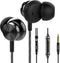 Betron BS10 Earphones Wired Headphones in Ear Noise Isolating Earbuds with Microphone and Volume Control Powerful Bass Driven Sound, 12mm Large Dr...