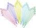 100 Pieces 9.1 Inch Swizzle Sticks Cocktail Stirrers Plastic for Bar Disposible Plastic Star Top Crystal Swizzle Sticks (Multicolor)...