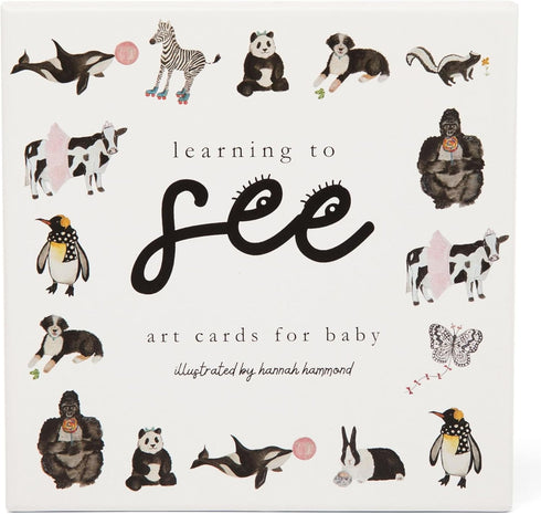 High Contrast Baby Toys for Newborn (Set of 10) - Minimalist 0-3 Month Toys (5.5” x 5.5” x 0.75”) - Durable Black and White Baby Toys 0-3 Months -...