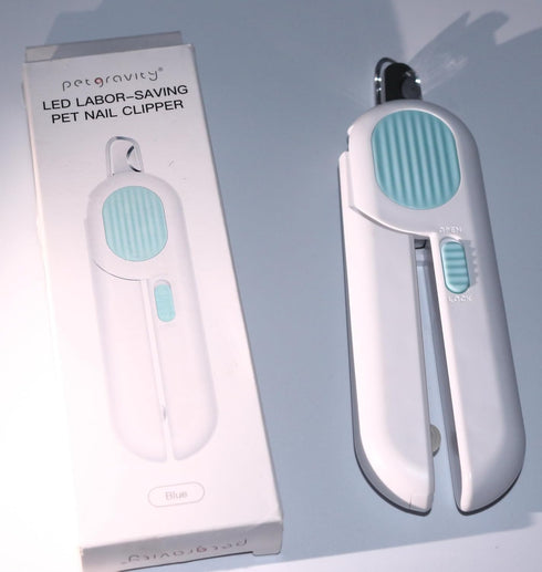 Safety Sensor Cat Dog Nail Clippers Trimmer Pet Nail Clippers with LED Light for Pet Claw Care Avoid Overcutting Free Nail File Razor Sharp Blade ...