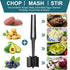 2 Pack Meat Chopper, Hamburger Chopper Masher, Heat Resistant Meat Masher Ground Meat Chopper, Meat Browning Utensil Cooking Tool...
