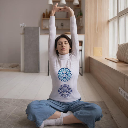 FINGERINSPIRE 8PCS Chakra Symbol Stencil 5.9x5.9 inch Plastic PET Mandala Flower Stencil Reusable Yoga Meditation Floral Craft Stencil Template fo...