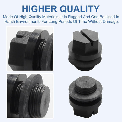 SPX1700FG Pool Pump Pipe Plug Drain Plugs with Gaskets 2-Pack Compatible with Hayward Pool Cleaner Pumps & Power-flo LX Pump Series for Swimming P...