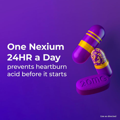 Nexium 24HR Acid Reducer Heartburn Relief Capsules for All-Day and All-Night Protection from Frequent Heartburn, Heartburn Medicine with Esomepraz...