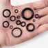 24 Size Rubber O Ring Set,1120 Pcs Black Small O Rings Assortment Kits,Assorted Metric Sealing Washer for Auto Plumbing Faucet Water Air or Gas Re...