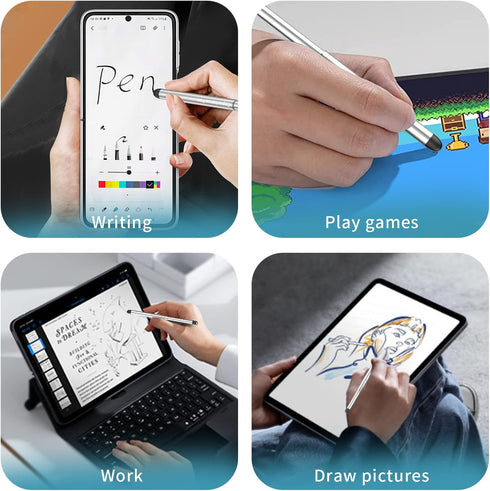 Stylus Pens with Pen Slot for Touch Screens, High Precision Capacitive Universal Stylus for iPad iPhone Tablets Samsung Galaxy All Touch Screen De...