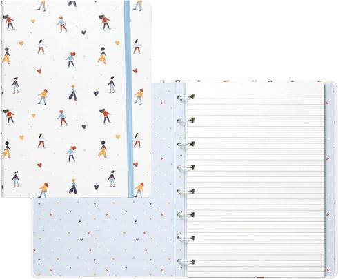 Filofax Together Collection, Refillable Notebook, A5 Size, 112 Ruled, Repositionable Pages, Girls Design (B179515U)...