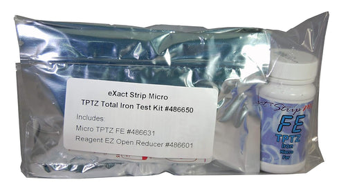 Industrial Test Systems eXact 486650 Micro Total Iron TPTZ Strips, 0.03-3.8 ppm Detection Range (Bottle of 50)...