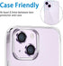 Compatible with iPhone 14 and 14 Plus Camera Lens Protector, Anti-Scratch Lens Cover 9H Tempered Glass Camera Screen Protector Shockproof Camera R...