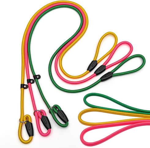 3pcs Slip Lead Dog Leash,Strong Nylon Rope Leash,Training Leash for Large Medium and Small Dogs...
