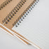 TWONE Notebook, College Ruled Spiral Notebook with Kraft Brown Soft Cover for Note Taking, Home, School, 100 Pages 50 Sheets Notebook, 5-1/2x8-1/4...