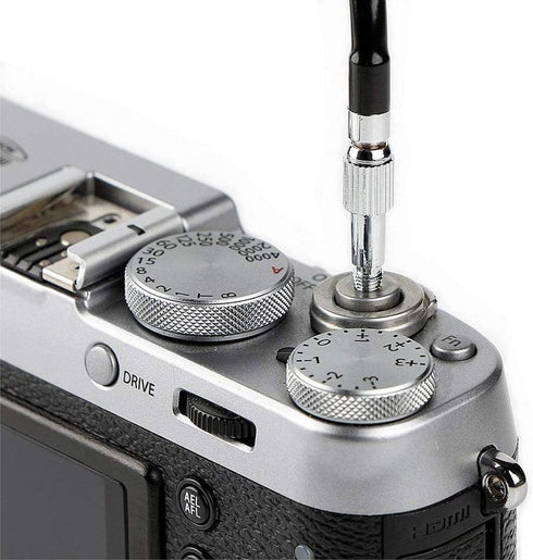 Fotasy 100cm Mechanical Cable Shutter Release with Bulb-Lock for Fujifilm X10 X20 X30 X100s X100t X-Pro1 X-Pro2 X-E1 X-E2, Leica M6 M7 M8 and Niko...