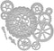 Metal Big Gear Cutting Dies, Gear with Pointer Die Cuts Embossing Stencils Template Mould for Card Scrapbooking and DIY Craft Album Paper Card Dec...