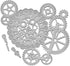 Metal Big Gear Cutting Dies, Gear with Pointer Die Cuts Embossing Stencils Template Mould for Card Scrapbooking and DIY Craft Album Paper Card Dec...