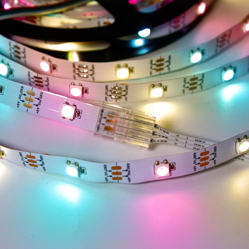 RGBZONE 10Pcs ???????? ?????? ?????? ?????????? ???? ???????? ???????????????????? and 32.8ft 3Pin LED Extension Wire for 8mm Wide IP20/IP65 WS281...