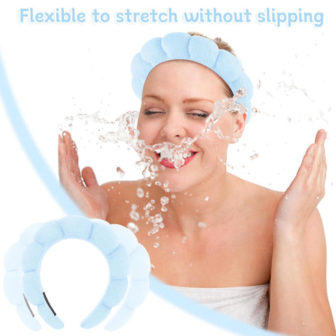 WSICSE 2 Pack Spa Headband for Washing Face, Skincare Headbands Makeup Headband for Washing Face,Skin, Beauty Headband for Teen Girl Gifts Trendy ...