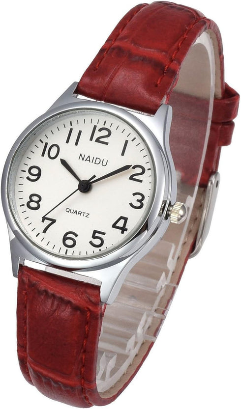 Top Plaza Womens Leather Watch,Fashion Casual Dress Watches,Roman Numerals Quartz Ladies Black Wrist Watch...