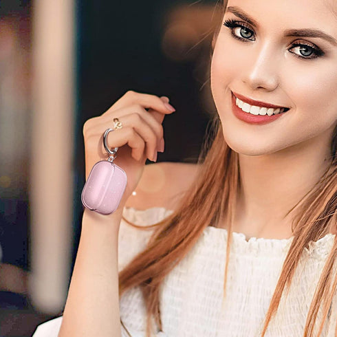 ULAK Compatible with AirPods 3 Case for Women Girls, Transparent Shockproof Soft TPU Protective Cover with Keychain for AirPods 3rd Generation 202...