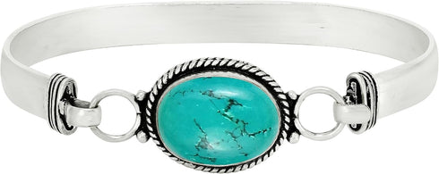 8.80 Cts Natural Moonstone Turquoise Labradorite Malachite Cuff Bangle 12x16mm Oval Shape Gemstone Silver Overlay Handmade Cuff Bangle Jewelry Wom...