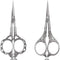 BIHRTC 2 Pairs Sewing Embroidery Scissors 4.5 Inch Embroidery Scissors Stainless Steel Sharp Steel DIY Tools Dressmaker Small Shears for Needlewor...