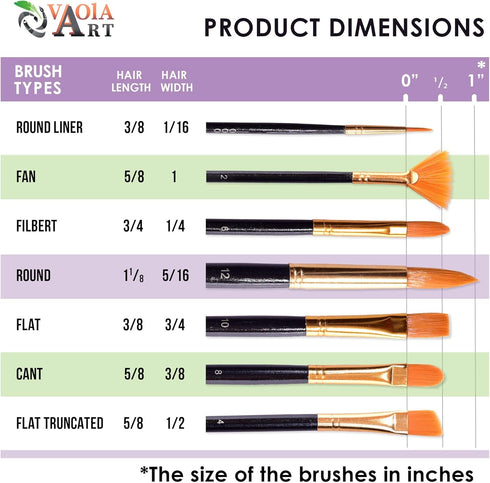Paint Brush Set for Acrylic Painting Artist Paint Watercolor Brush Professional Oil Painting Brushes Small Craft Paint Brushes Face Paint Brushes ...