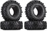 INJORA RC Tires 1.9inch 4Pcs RC Rubber Tyre Set Wheel Tires for 1:10 RC Crawler Axial SCX10 90046 SCX10 III AXI03007 Tamiya CC01 D90 D110...