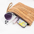 boshiho Clutch Purses for Women, Natural Cork Summer Wristlet Wallet Cell Phone Pouch Bag, 9 x 7 inch (Stripe Pattern)...