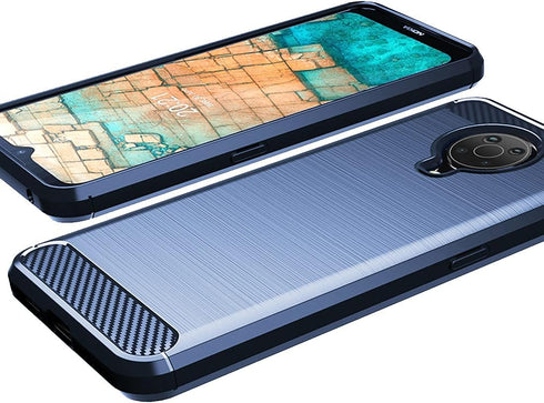 Osophter for Nokia G20 Case,Nokia G10 Case with 2pcs Screen Protector Shock-Absorption Flexible TPU Rubber Protective Cell Phone Cover for Nokia G...