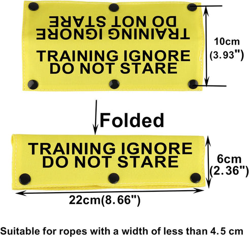 Funny Dog Leash Sleeve Training Ignore Do Not Stare Dog Leash Wrap Sleeve Pet Birthday Gift (Do Not Stare-YE Sleeve)...